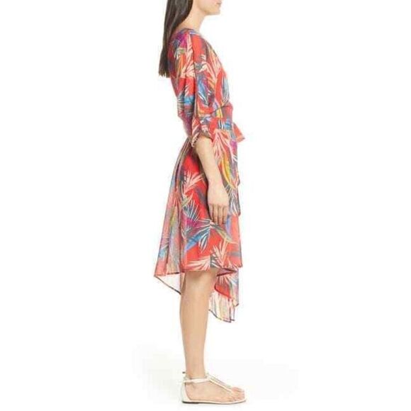 Red Carter Eliza Cover-Up Wrap Dress Womens Size Small $185 - Picture 5 of 8